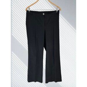 ESCADA Sport Trousers Wool Elastin Wide Leg Pants Black Size 38IT US 2